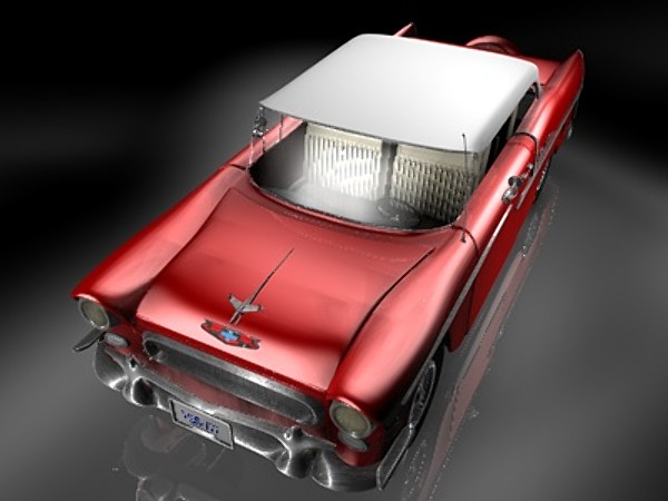 3dsmax classic chevrolet - Chevrolet 1950s Bel Air (With Interior)... by Whong